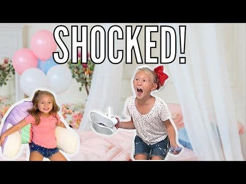 GIRLS ARE SHOCKED TO SEE THEIR BEDROOM COMPLETED!