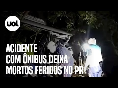 Acidente com ônibus deixa feridos e mortos em Marechal Cândido Rondon, no Paraná