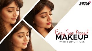 Easy Sun kissed Makeup Tutorial with 3 Lip Options | Corallista