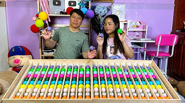 Game IQ Ball Sort Puzzle Game Let’sStart Brain Games Challenge Wife vs Husband Who is Faster 🟠Ep#139