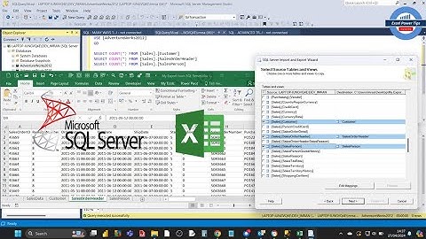 Export SQL Server Tables (Single or Multiple) to an Excel Workbook