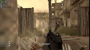 Call Of Duty 4 Modern Warfare, Mrdarkviper01 Playing With bots.
