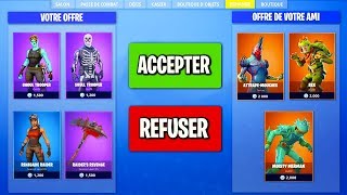 OFFRIR DES SKINS À SES AMIS sur Fortnite Battle Royale ?!