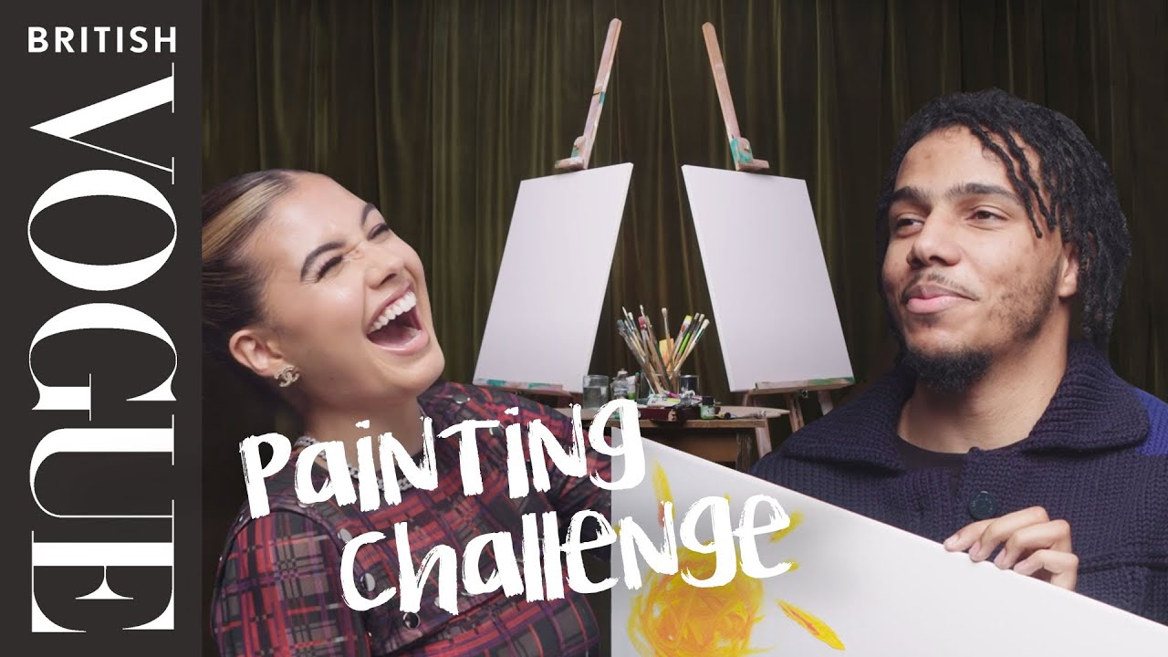 AJ Tracey vs Mabel: The Painting Challenge | British Vogue