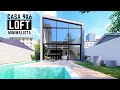 CASA LOFT MINIMALISTA 9X6 METROS