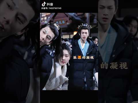 Zhao Lusi , Wang Anyu and Li Yunrui are so cute behind “The Last Immortal” filming set