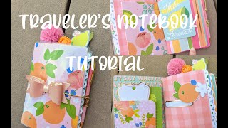 Travelers notebook tutorial with tutti-frutti from My minds Eye