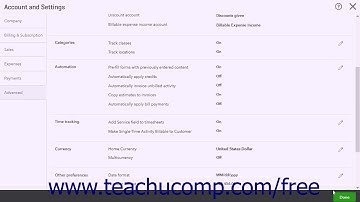 QuickBooks Online Plus 2017 Tutorial Using the Classes List Intuit Training