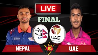 Nepal U19 Vs Uae U19 Final Live | Acc U19 Premier Cup Final Live | Nepal U19 Vs Uae U19 Cricket Live