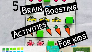 5 BRAIN 🧠 BOOSTING ACTIVITIES FOR KIDS #brainboostingactivities