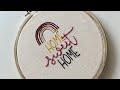 Home sweet home hand embroidery tutorial for beginners