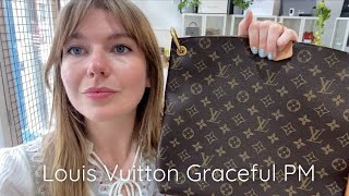 LOUIS VUITTON GRACEFUL MM REVIEW, WHAT FITS INSIDE, & MOD SHOTS