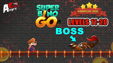 Super Bino Go - Levels 11-20 + BOSS / Gameplay Walkthrough (Android Game)