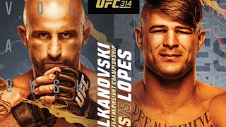 UFC 314 Simulation Volkanovski vs. Lopes | Main Event Battle for the Vacant Title