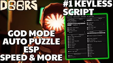 Doors Script | GOD MODE | AUTO PUZZLE | ESP EVERYTHING | SPEED | ANTI DIE & MORE