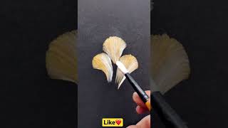 Great Art Golden One Stroke Painting Shay Art