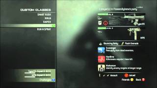 PPR - Modern Warfare 3 Custom Class Set Up Tutorial