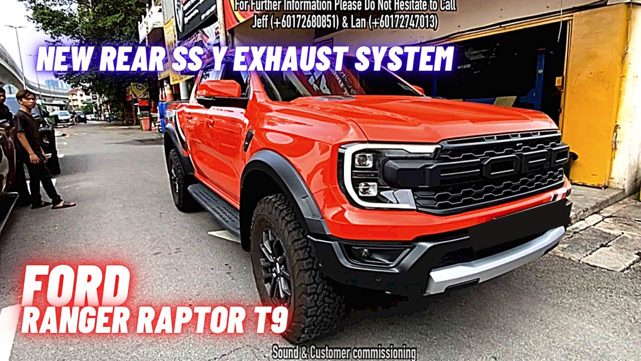 New Rear SS Y Exhaust System  FORD RANGER RAPTOR T9 