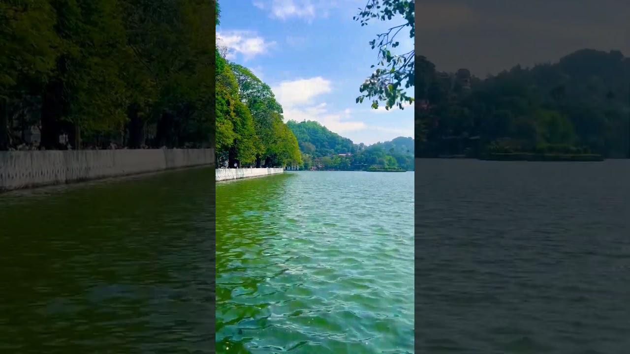 මහනුවර වැව රවුම 🏞️🌊🏝️🌅🌊 Kandy Lake round 