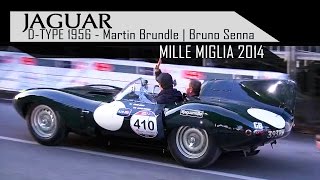 ORIGINAL JAGUAR D-TYPE 1956 - D Type Martin Brundle | Bruno Senna | Mille Miglia sound | SCC TV