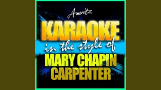 The Bug (In the Style of Mary Chapin Carpenter) (Karaoke Version)
