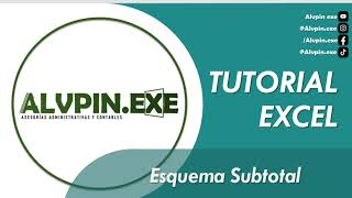 Tutorial Esquema SUBTOTAL en EXCEL Tutorial Esquema SUBTOTAL en EXCEL