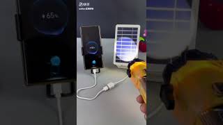 Mini Solar Panel Charging Test ☀️⚡ | Phone Charging with Light Experiment!#shorts