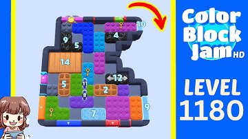 Color Block Jam Level 1180 Solution Walkthrough