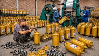 Manufacturing of Premium Vehicle Grease Bucket Pumps in a Local Factory |