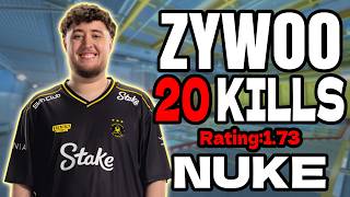 ZywOo 20 KILLS | Rating 1.73 | nuke | FACEIT EU | Aug 14, 2026
