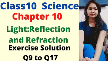 Class10 Science Chapter 10 Light: Reflection and Refraction Exercise Solutions Q9 to Q17