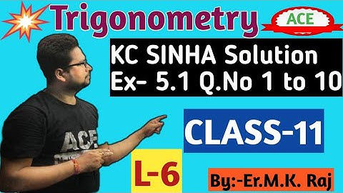 Ex-5.1  Solution of K.C.Sinha