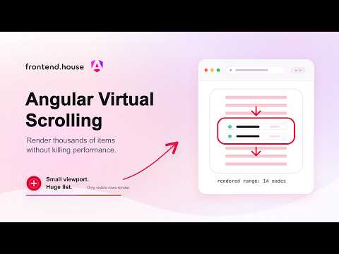 Angular Virtual Scroll Explained in 3 Minutes