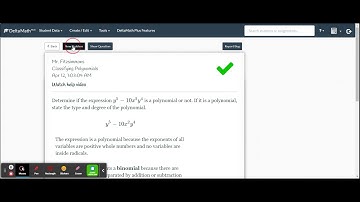 Polynomials on Delta Math