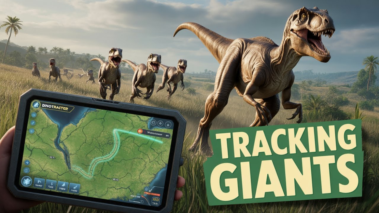 Dinotracker SPOTTED in Our World Jurassic World Dinosaurs