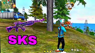 Sks clutch 1 vs 4 BR Rank || Free Fire sks headshot Master