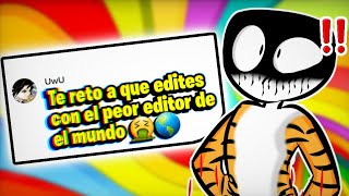 Intenté editar un vídeo con el PEOR EDITOR de VIDEOS de la PLAYSTORE 🤢‼️ | Reto de edición 🎞️