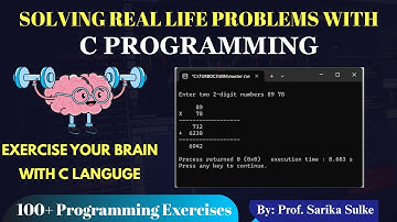 37. Program to print multiplication in interactive format  | C Language Programming exercises