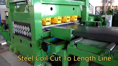Steel Coil Cut to Length Line Machine Video # cut to length machine