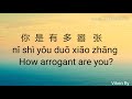 Gambar cover 嚣张 Xiāo Zhāng Arrogant Lyrics 歌詞 With Pinyin & English Translation