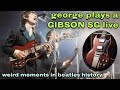 George plays a gibson sg live  weird moments in beatles history 4