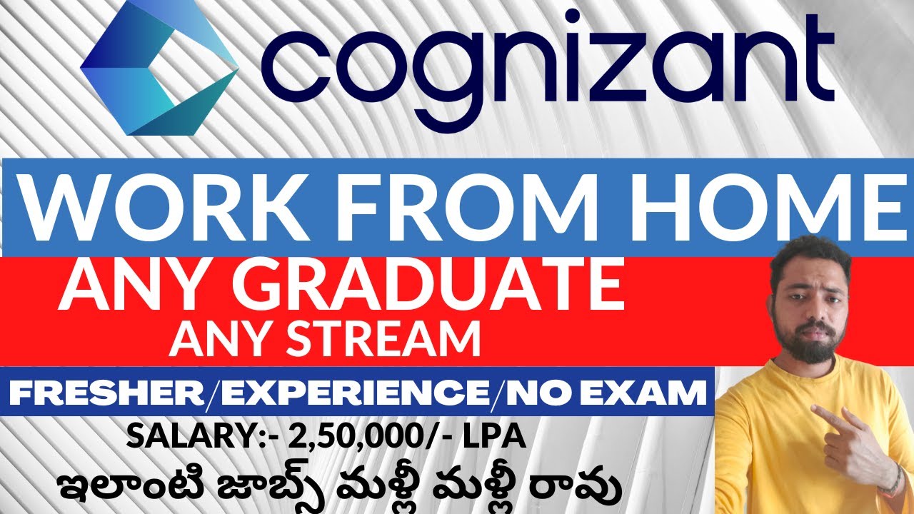 Cognizant Work From Home Jobs Work From Home Jobs In Telugu Immediate