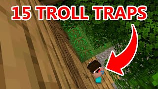 15 Traps to REVENGE TROLL your FRIENDS HOUSE in Minecraft 1.16 Survival Tutorial Funny Moments