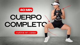 40 MIN FULL BODY WORKOUT AT HOME 🔥 DEFINE with Only Dumbbells