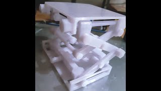 Fully 3D Printed Lab Scissor Jack 600g test