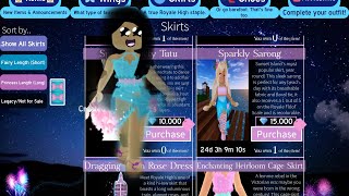 PURCHASING THE NEW SPARKLY SARONG SKIRT! Happy June! 👗 |Roblox Royal High