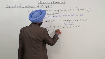 CBSE CLASS 11 MATH - MATHEMATICAL REASONING -  Biconditional Sentences  if and only if