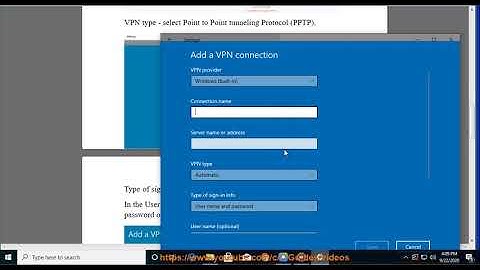 Set up MyIP.io PPTP VPN on Windows 10