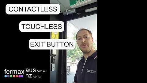 Contactless Touchless Push To Exit Button by Fermax Australia