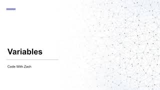 Coding Basics Part 1 - Variables